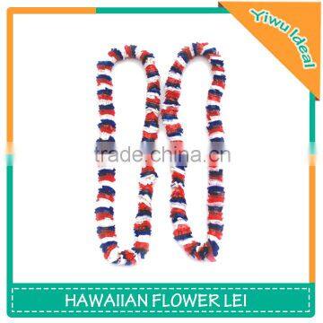 Custom France Flower necklace Plastic Hawaiian Leis