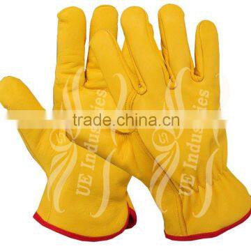 UEI-2709 leather driver gloves , driving gloves , car driving gloves , safety gloves , leather driving gloves , leather gloves