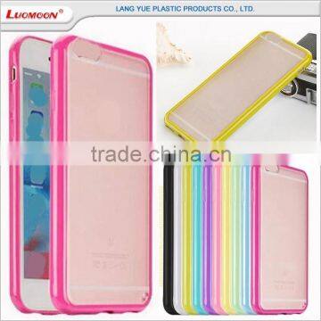 contracted style diy tpu+pc frosted bumper case cover for iphone 6 6s plus