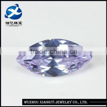 wuzhou 2.5x5mm violet marquise shape bulk cubic zirconia stone