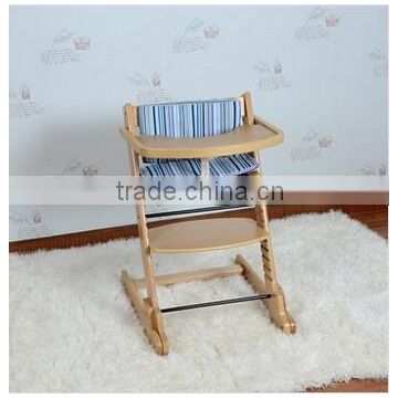 Solid Foldable wooden high chair