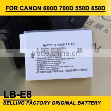 Rechargable 7.4V Camera Battery LP-E8 1050mAh Camera Battery for Canon 600D 700D 550D 650D Free Shipping