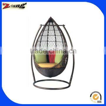 ZT-6013S outdoor egg shape cane swing bed