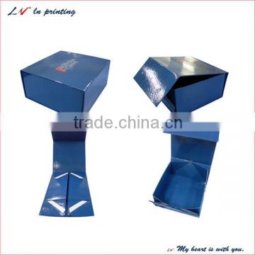 Custom Elegant Folding Box/ Collapsible Box/ Fold Clamshell Box With Glossy Surface in shanghai