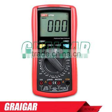 UNI-T UT70A Modern Digital Multi Purpose Meter LCD Handheld Multimeter Multi Use Tester ac dc Volt Amp Ohm Capacitance Tester