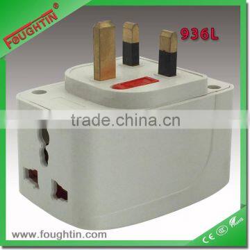 13A Multi Socket Adaptor With Light World Travel Adaptor Socket