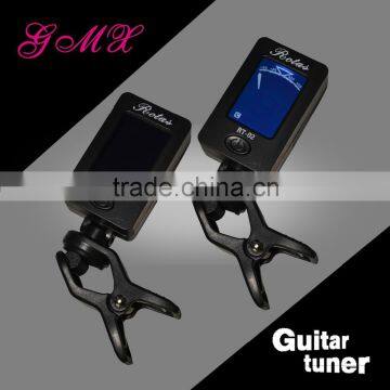 Guitar tuner Mini LCD Clip-on Electronic Guitar Chromatic Bass Violin Ukulele Tuner Wind