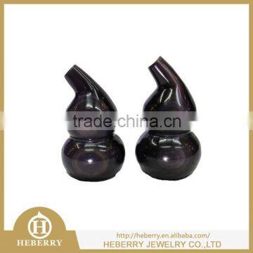 couple rainbow obsidian charming calabash crystal carving for wedding gift