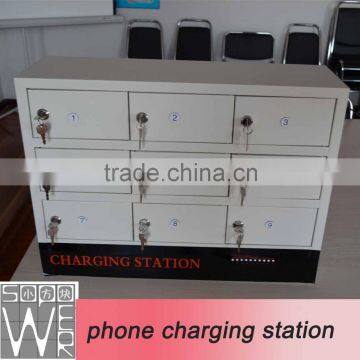 9 Compartment Steel Locker Charging Cart photo-4