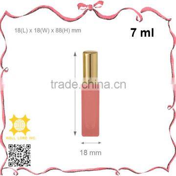 7ml fashion colorful with gold cap perfume pump sprayer