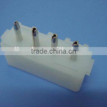 5.08mm Pitch Vertical PCB Mounting Orientation Wire to Board Pin Header Connector TE 4 Pin Connector Tyco 350424-1 photo-3