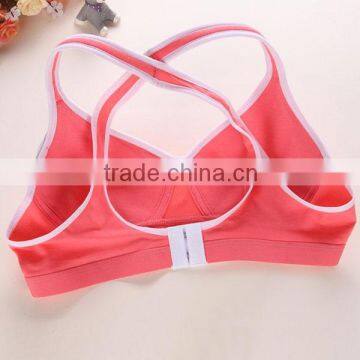 Hot Sale Seamless Wireless Bra, Young Ladies Underwear, Sexy Sport Bra Set For Students photo-3
