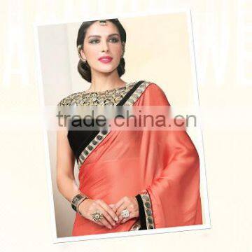 Marine Blue Georgette Saree photo-4