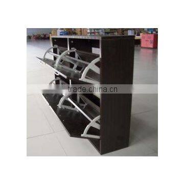 2 tiers 4doors low price shoes rack