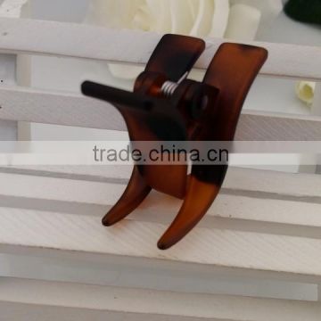 Wholesale acrylic mini french tortoise shell hair claw clip for women