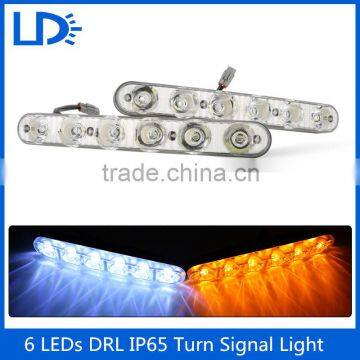 2016 Factory price 6leds Daytime Running Lights Drl Turn Signal Light