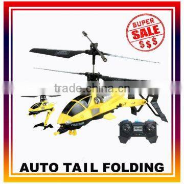 Infrared 3.5 Channel Auto Folding Helicopter With Gyro Transformer Toy Copter