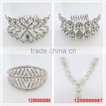 Diamond Latest Design Bridal Custom Pearl Headband photo-5