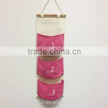 Household Used Hang Bag Hanging Wall Pocket Storage With 3 Pocket photo-2