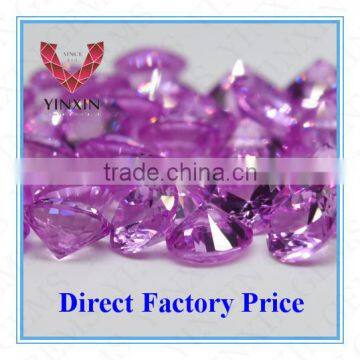 shining high quality round shaped synthetic ruby gemstone