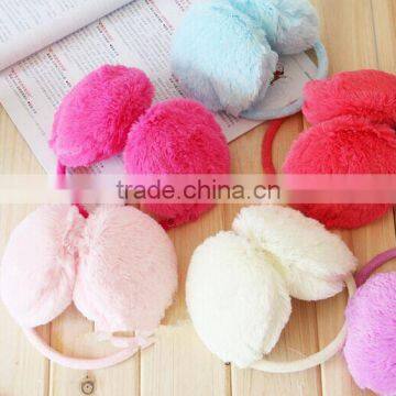 Plush Solid Color Warm Earmuffs For Young Gilrs photo-5