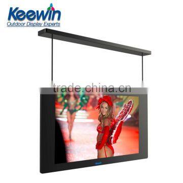 55' Black horizontal hang double-faced different brightness shop led display