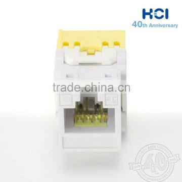 Network Solution RJ45 8P8C ETL 180 Degree UTP Super Cat 5e Modular Keystone Jack photo-6