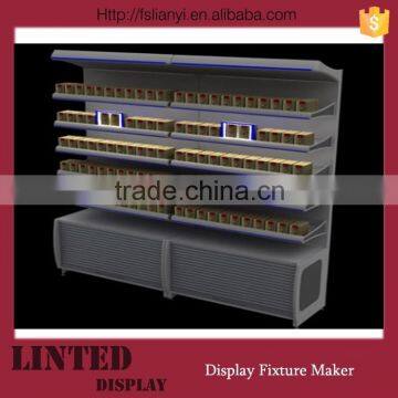 High quality shelf for cigarette shelf pusher for cigarette display with pusher