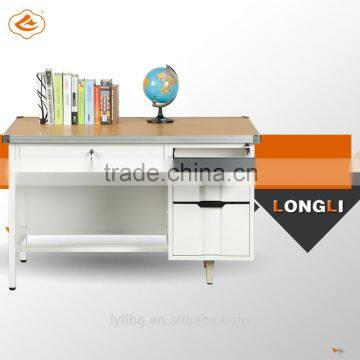 modern furniture design metal executive table 3 drawers with one key steel office desk