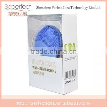 BP-SK1068 Beauty Face Massager Rechargeable Silicone Facial Brush , Electric Face Exfoliate Brush