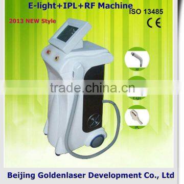 Www.golden-laser.org/2013 New Style E-light+IPL+RF Machine Vertical Ipl Power Chest Hair Removal