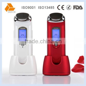 Mini ion vibrating female face beauty massager slim machine