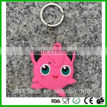 Wholesale Pokeball Figures PVC Keychains Keyring with cheap price