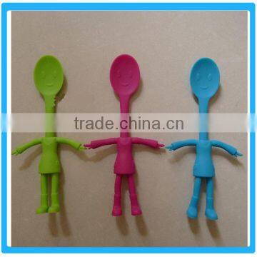 Online Shopping Colorful Humanoid Silicone Spoon