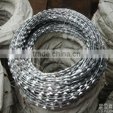 Alibaba China high quality Concertina/flat/welded razor barbed wire with best competitive price