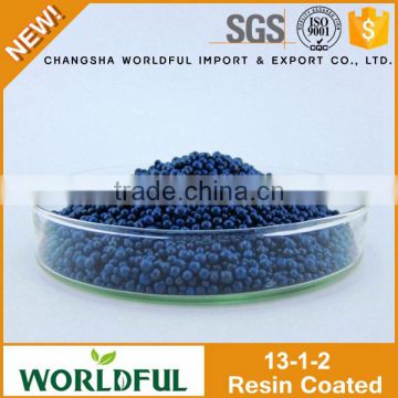 Granulared humic acid +npk + amino acid organic fertilizer, coated colorful resin npk 13-1-2