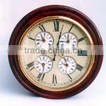 16" inch Wall Clock World Time