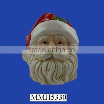 Santa Head Ceramic Decorative Napkin Holder