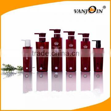 Red Octagonal Plastic Cosmetic Containers for Lotion Shampoo Hand Wash