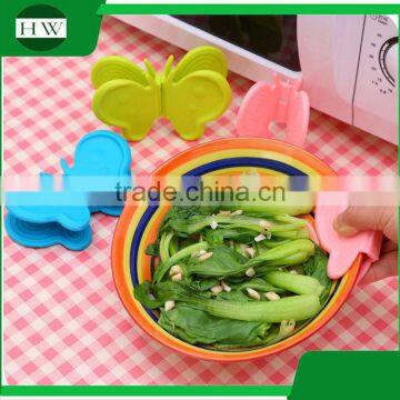 Kitchen Non-stick Silicone Butterfly Bbq Baking Grill Heat Resistant Oven Finger Clip Glove Gloves photo-2