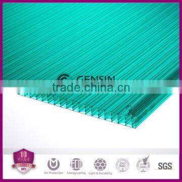 Clear 18mm 6-wall Diamond Structure 100% Leaking-proof Polycarbonate Hollow Sheet UV Resistant 800mm photo-2