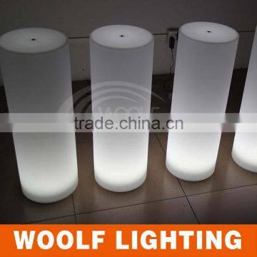 High Round Solar Powered Colorful LED Lighting Pillar photo-2