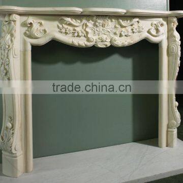 Factory Promotion Marble Fireplace Mantel photo-2