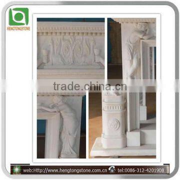 Natural White Fireplace Mantel Stone photo-2