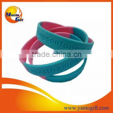 Custom Logo Debossed Sports Silicone Wristband