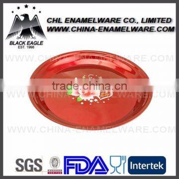 Bright color unbreakable spray plastic plates