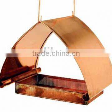 Copper Finish Pavilion Bird feeder and Bird house for Garden