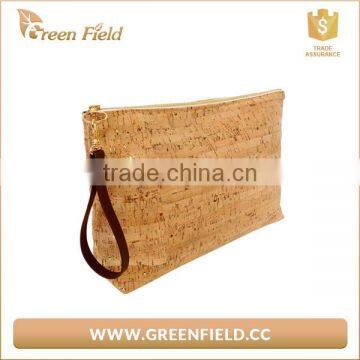 Women Evening Party Handbag Vegan Cork Leather Clutch Bag photo-2