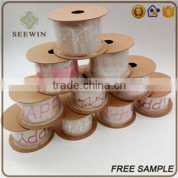 100% pure jute burlap ribbon for packing tie bow