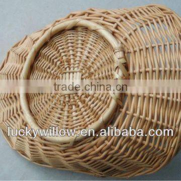 Half Willow Material Small Wicker Empty Gift Basket